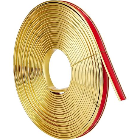 10m U-Shape Edge Banding 15mm Wide U Edge Gold Veneer Edge for Furniture Protective Strips for Furniture Tables Cabinets Shelves Repair (1/5)