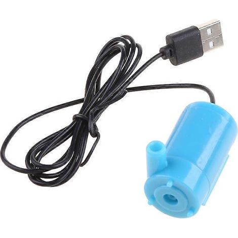 Pompe submersible micro USB 5V DC 2-3L/min pour aquarium, réservoir poisson, moteur mini eau, accessoires pompe à eau silencieuse, faible consommation. (1/4)