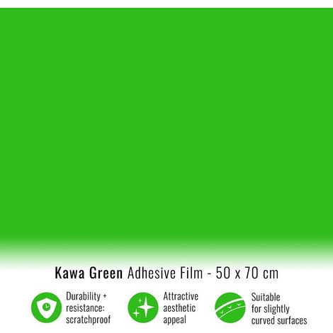 Pellicola Adesiva per Wrapping Verde Kawasaki - Dimensione: 50 X 70 CM