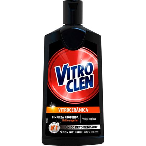 Nettoyant céramique 200ml – Élimine graisses et salissures – Protège et fait briller sans rayer – Action rapide pour surfaces vitrocéramiques – Vitroclen (1/2)