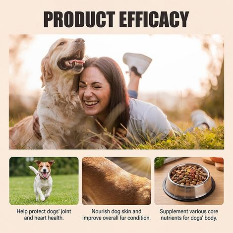 Huile de saumon pour animaux de compagnie, formule douce, adaptée à toutes les races de chiens, nourrit et protège le pelage. (1/4)