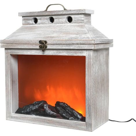 Camino in Legno con Fuoco (52 cm)