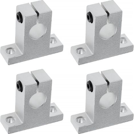 4x SK20 Soporte de eje lineal Unidades de deslizamiento de bolas de movimiento lineal CNC de 20 mm Soporte de riel Guía de eje para impresora 3D Máquina multieje (1/5)