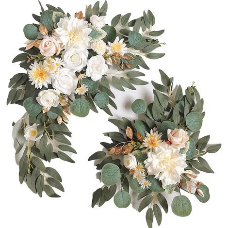 Guirlande Fleurie Artificielle - Pour Arche de Mariage - Décoration Événementiel - 2 Pièces (1/5)