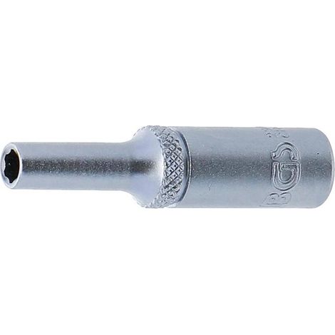 Douille pour Clé Super Lock Longue 6,3 mm (1/4) - 4 mm - Précision et Robustesse, Acier, Zones Difficiles - D-Work (1/5)
