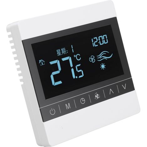 Thermostat mural à écran tactile AC220V pour poêle, régulateur de température pour chauffage à eau/au sol (1/5)
