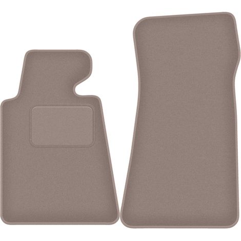 Alfombrillas delanteras para BMW Serie 7 E32 (1986-1994), color beige. (1/5)