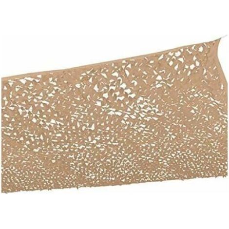 Voile d'ombrage rectangulaire motif camouflage 3x4 M Sable (1/5)