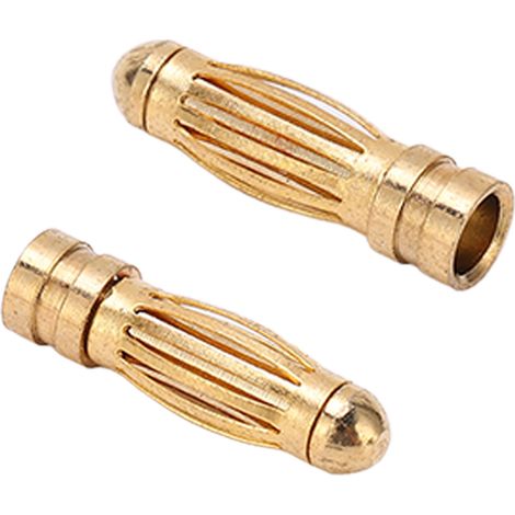Lot de 10 connecteurs banane en cuivre plaqué or, mâles/femelles, 3 mm, pour maquettes d'avions (1/5)