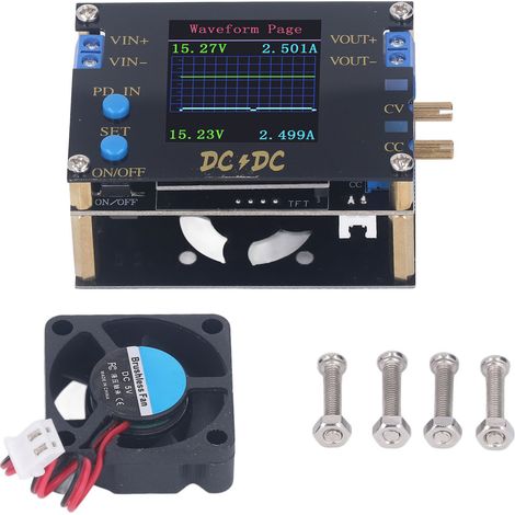 Module régulateur de tension CC CV ajustable 7‑32V 4A 50W, convertisseur buck boost DC-DC pour alimentation