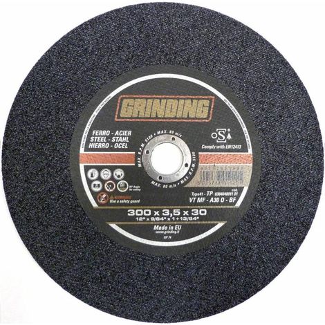Grinding Disco Per Tronc Ferro D 300X3,5 Mm Vtmf - 25 Pz