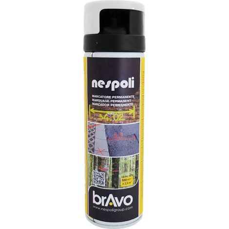 Peinture Aérosol Marquage Permanent NESPOLI - Blanc (182107) 0,5 L