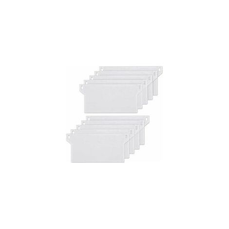 10pcs Plaque de Lestage Store Californien Poids Lest Stores Verticaux Plaque Lestage Store Lamelle Verticale 125mm Pièce Rechange Blanche (1/4)