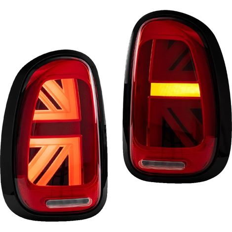 Conjunto de luces traseras, intermitentes secuenciales LED, iluminación de bienvenida dinámica, rojo. (1/2)