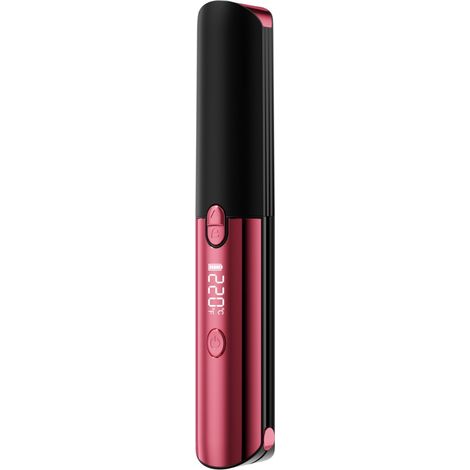 Cordless LCD Digital Hair Straightener – 7 temperature settings, USB-C fast charging, built-in hair oil system and power bank, 21.5 cm long, 3.5 cm wide, black.Exceptional Quality (1/5)