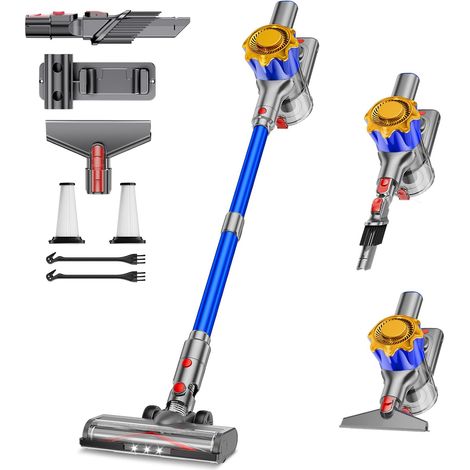 Aspirateur Balai sans Fil 450W/40KPA, 50 Minutes Autonomie Aspirateur sans Fil Puissant avec Écran Intelligent, aspirateur Balai Puissant pour Les Poils d'animaux/Tapis/Sols Durs,2024 Dernier Modèle
