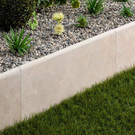 Bordure de jardin Pierre de l'Atlas Beige 61x33x3 cm (à l'unité) - RO'MA NATURE