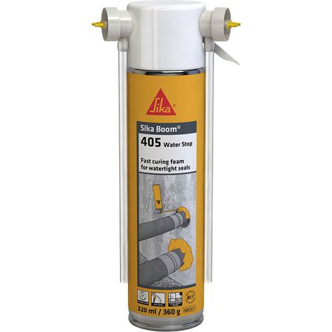 Sika Boom-405 Water Stop – Mousse polyuréthane expansive étanche bi-composant A+B – 320 ml