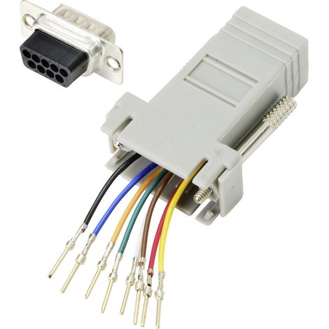 TRU COMPONENTS D-SUB Adapter D-SUB-Stecker 9pol. - RJ45-Buchse 1 St. (1/5)
