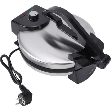 Eosnow Roti Maker, 1800 W, hocheffiziente Anti-Stick-Beschichtungsmaschine mit rutschfestem Verbrühungsgriff für Frühstücks-Chapati-Tortilla