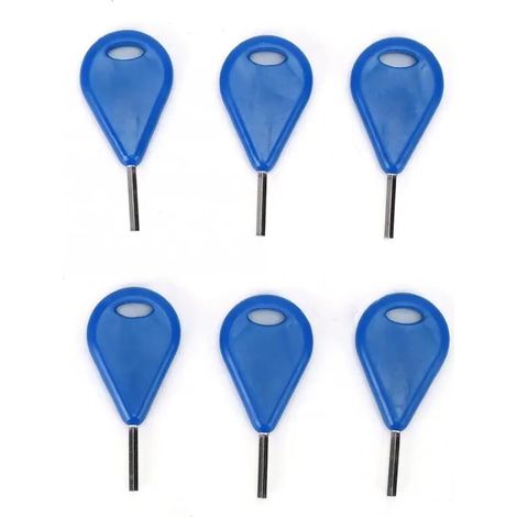 Lot de 6 ailerons de Planche de Surf, clé hexagonale, vis for ailerons de Planche de Surf, Accessoires de Planche de Surf, Sports Nautiques, équipement de Surf(Blue) (1/5)