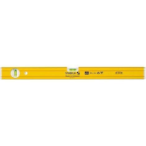 Niveau à bulle, profilé rectangulaire nervuré en métal léger, Modèle : Avec une nivelle verticale, Long. 60 cm, Type 80 A (1/2)