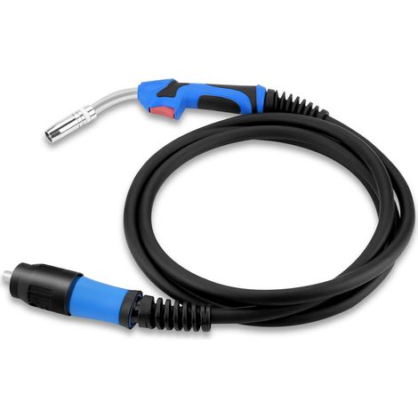 Torche pour Poste a Souder MIG, Jeu de Tuyau de Protection de Gaz MB25AK avec Connecteur Central Euro, Ensemble de Boyaux Inert Gas Welding Torch Rotatif à 360 ° Longueur 4 m