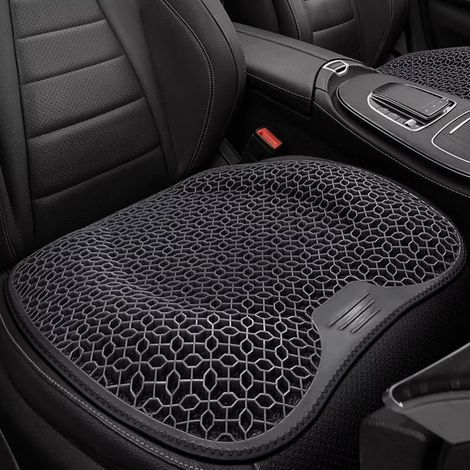 Car Seat Cushion, Summer Car Seat Cushion, Lumbar Support, Honeycomb, Ice Thread, Backrest Ventilation, Breathable, Car Cushion Accessories (1/5)