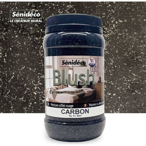 Peinture décorative effet nuage - BLUSH 1L pour 8m² coloris Carbone (1/5)