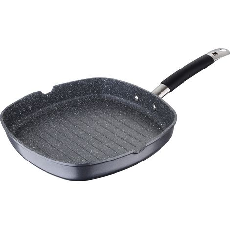 Grill Ø28x28x4,5cm Home Edition aus geschmiedetem Aluminium BGMP-3287-BK Masterpro (1/5)