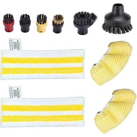 Filiyano-Accessoires pour aspirateurs à main Easyfix SC2, SC3, SC4 et SC5 : lingettes en microfibre pour balai vapeur, têtes de brosse et buses. (1/5)