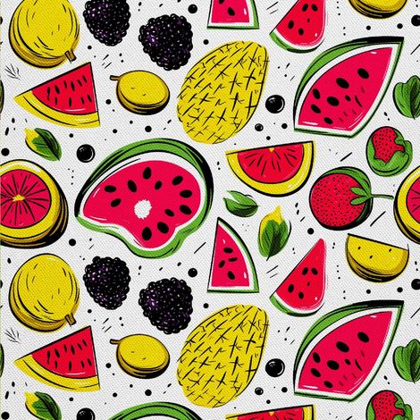 Tela decorativa para exteriores Oxford - Motivo frutal  DX6730 (1/5)