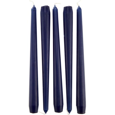 Papstar 17965 50 - Candele, Ø 2,2 x 25 cm, colore: Blu scuro (1/2)