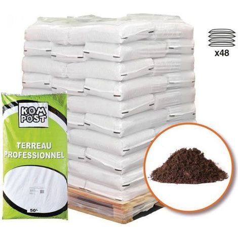Terreau engrais fleurissement 48 sacs 50 l plantes vivaces et annuelles (1/5)