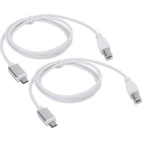 câbles de connexion pour piano électrique V8, micro USB vers USB-B, compatibles avec les tablettes et le MIDI. (1/5)
