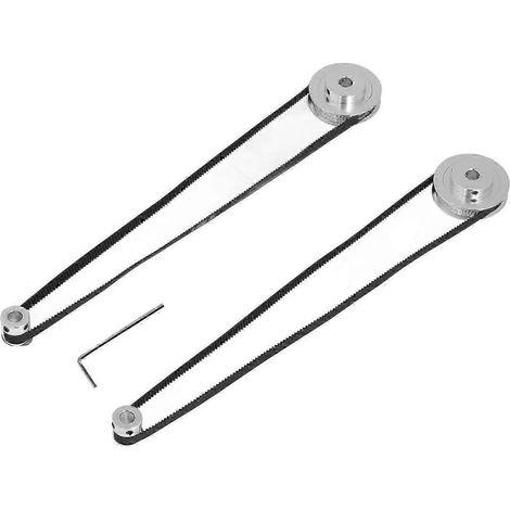 Jeu de 2 Poulies de Distribution 20/60 Dents Roue Synchrone avec 2 Courroies de 6mm pour Imprimante 3D, Alésage 8mm (1/5)