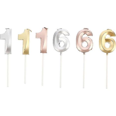 Die neuen 6 Kuchenkerzen