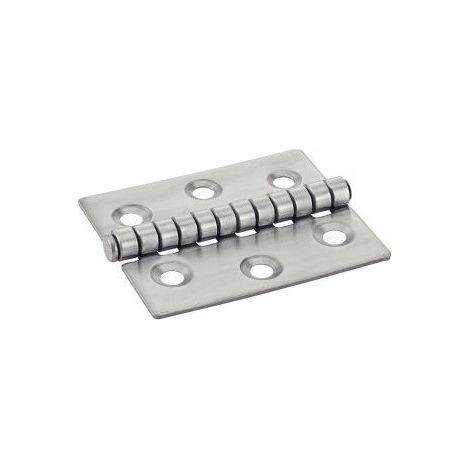 Charnière Type I 6 trous Inox A2 60X80 - 20 pièces