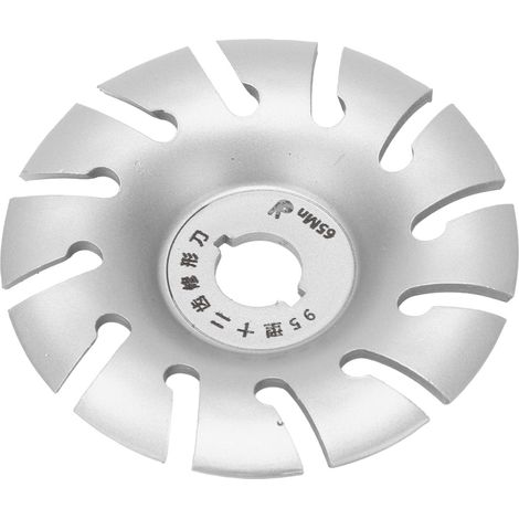 Schleifscheibe mit 12 Zähnen, Edelstahl, 95 mm, Silber, für Winkelschleifer, Holzbearbeitung (1/5)