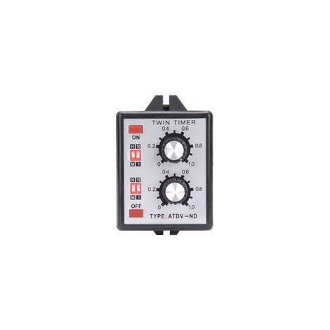 Relais temporisé à commande par bouton, relais marche/arrêt multisection, double minuterie ATDV ND AC110V 220V (1/5)