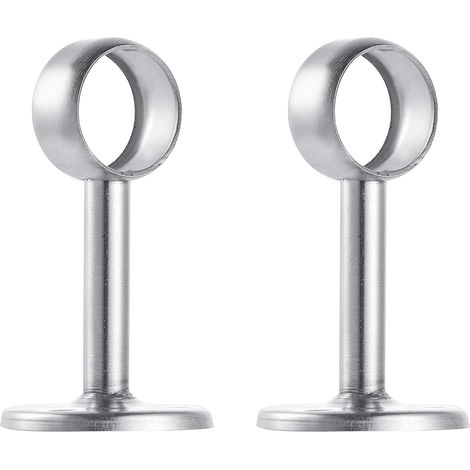 Support de Montage au Plafond Acier Inoxydable brossé Support pour Tringle à Rideau de Douche 2pcs (1/5)