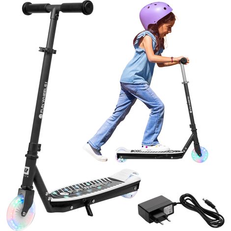 Elektroroller für Kinder, FUN-Räder, hell, schwarz, 50 W, 50 kg, 8 km/h, 6 km/h (1/5)