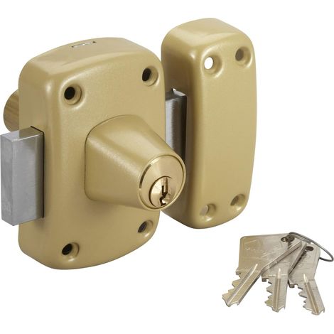 VACHETTE - Verrou cyclop cylindre double 45mm 67603/sc