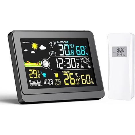 Wireless Weather Station with Outdoor Sensor, DCF Clock (1/5)