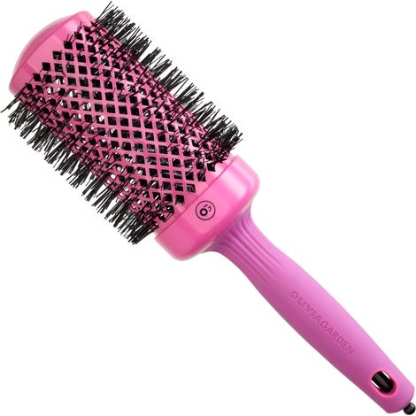 Cepillo para el cabello Olivia Garden Expert Blowout Shine rosa de 35 mm