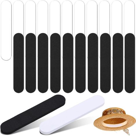 20 Pièces Réducteur de Chapeau en Mousse Réducteur de Taille Chapeau 2M Autocollant Bande de Taille Chapeau pour Ajuster des Chapeaux Casquette et Bonnets d’Enfant Adulte(Noir Blanc) (1/5)