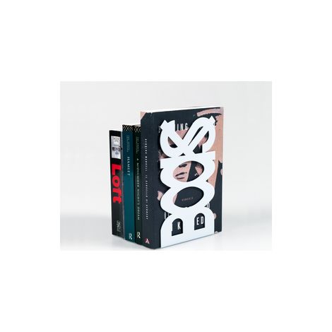 10 pcs serre-livres en acier mod livres couleur blanche (1/2)