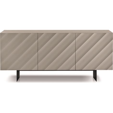 Madia in legno 180 cm 3 ante Tortora 2 piedini - KALLA (1/3)