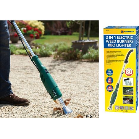 Electric Weed Burner 2000W Long Arm Torch Garden Patio Lawn Killer Remover NT