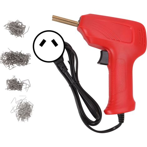 Pistolet à souder multifonction rouge pour plastique, soudure de radiateurs et pare-chocs, prise AU 220V, fer à souder portable (1/5)